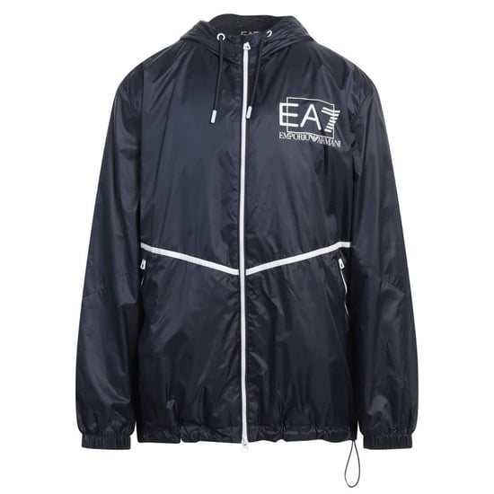 Chaqueta Con Capucha Azul Marino Ea7 - Image 1