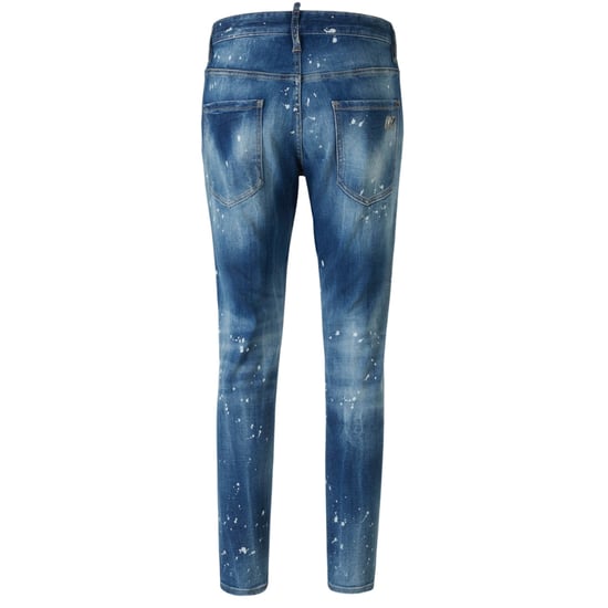 Jeans Dsquared2 Skater Con Efecto Desgastado Y Efecto Salpicado En Color Azul - Image 2