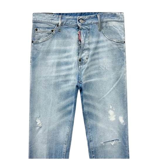 Jeans Dsquared2 Cool Guy Estilo Dsetroyed Azul Claro - Image 3