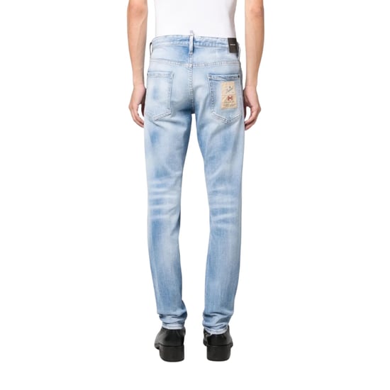 Jeans Dsquared2 Cool Guy Estilo Dsetroyed Azul Claro - Image 6