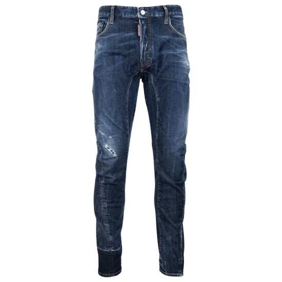 Dsquared2 Tidy Biker Jean Estilo Ligeramente Usado Jeans Azules - Image 1