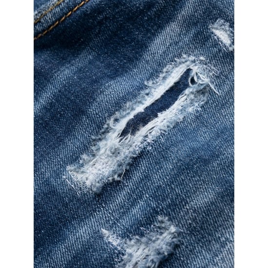 Dsquared2 Tikdy Biker Jean Jeans Azules Con Lavado Refuerzo Usado - Image 5