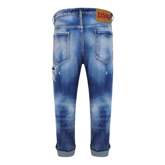 Dsquared2 Big Brother Jean Vaqueros Azules Reforzados Y Desgastados - Image 2