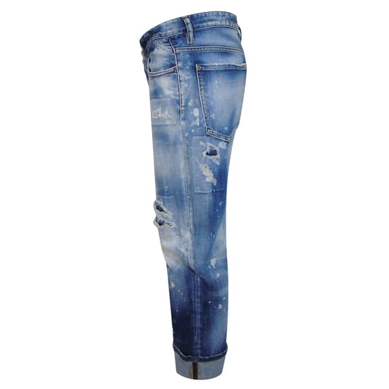 Dsquared2 Big Brother Jean Vaqueros Azules Reforzados Y Desgastados - Image 3