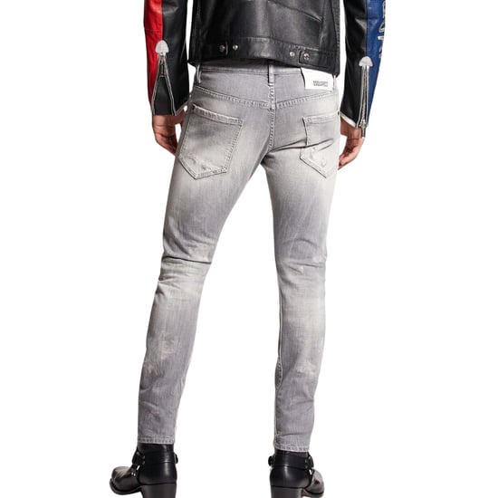 Jeans Dsquared2 Sexy Twist Estilo Desgastado Color Gris - Image 6