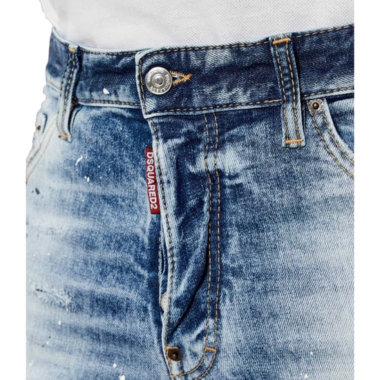 Vaqueros Cool Guy Con Lavado Scarface Claro De Dsquared2 En Azul Marino - Image 6