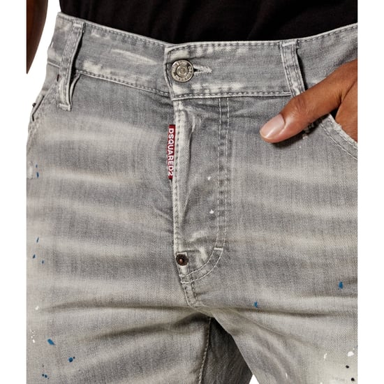 Vaqueros Grises Ajustados Con Salpicaduras De Pintura Cool Guy De Dsquared2 - Image 5