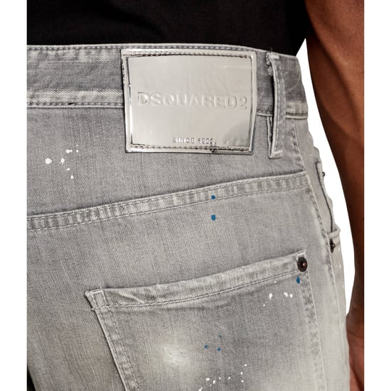 Vaqueros Grises Ajustados Con Salpicaduras De Pintura Cool Guy De Dsquared2 - Image 6