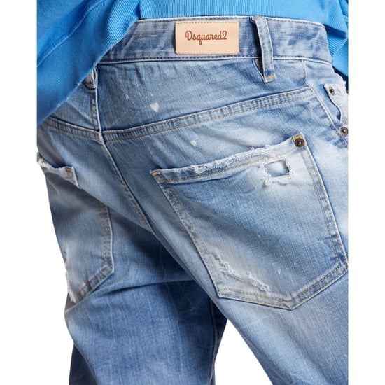 Jeans De Mezclilla Azul Estilo Skater Desgastados De Dsquared2 - Image 6