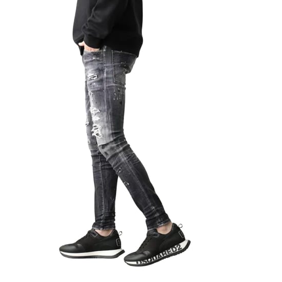 Dsquared2 Super Twinky Jean Black Diamond Destroyed Wash Jeans - Image 4