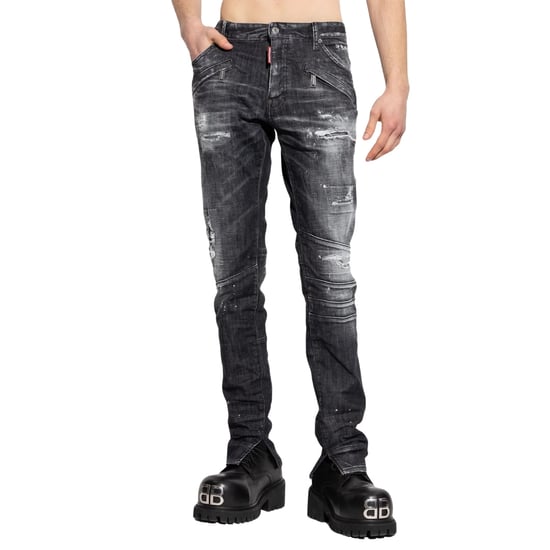 Vaqueros Negros De Corte Skater De Dsquared2 - Image 3