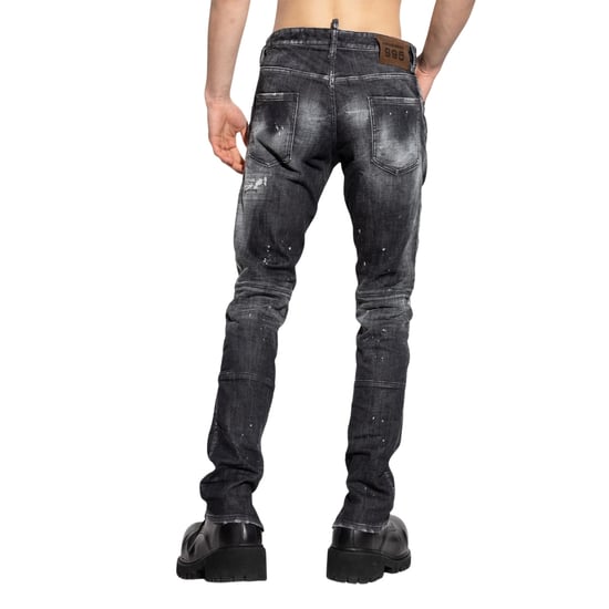 Vaqueros Negros De Corte Skater De Dsquared2 - Image 4