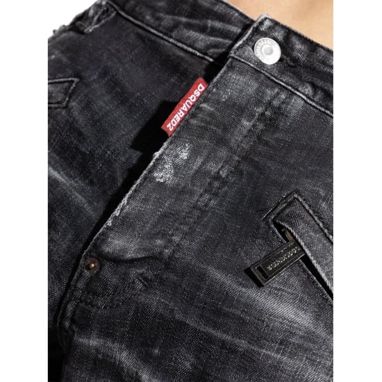 Vaqueros Negros De Corte Skater De Dsquared2 - Image 5