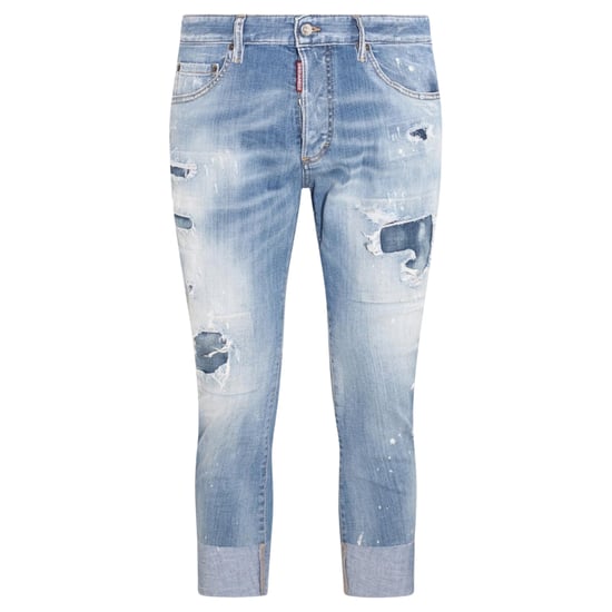 Vaqueros Azules De Mezclilla Reforzada Con Efecto Desgastado Sailor Jean De Dsquared2 - Image 1