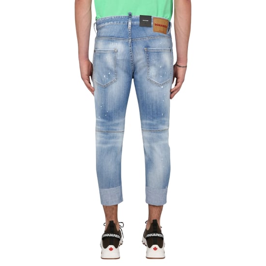 Vaqueros Azules De Mezclilla Reforzada Con Efecto Desgastado Sailor Jean De Dsquared2 - Image 4