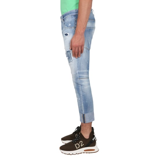 Vaqueros Azules De Mezclilla Reforzada Con Efecto Desgastado Sailor Jean De Dsquared2 - Image 5