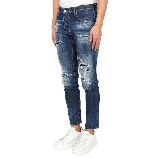 Jeans Dsquared2 Skater Jean Destroyed Refuerzados De Denim Azul - Image 3
