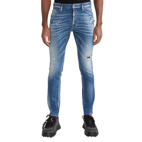 Vaqueros Azules Reforzados Con Efecto Desgastado Cool Guy De Dsquared2 - Image 3
