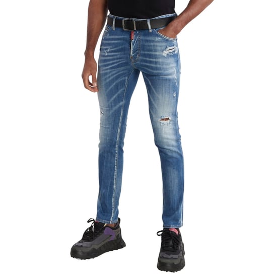 Vaqueros Azules Reforzados Con Efecto Desgastado Cool Guy De Dsquared2 - Image 5