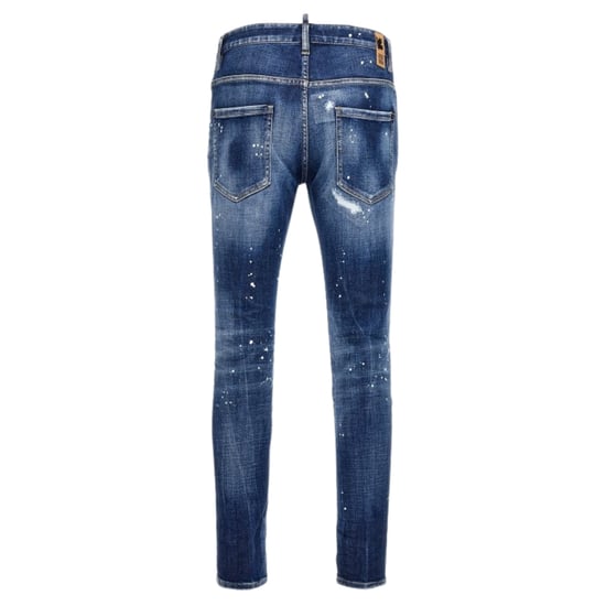 Dsquared2 Super Twinky Jean Vaqueros Azules Reforzados Con Efecto Desgastado - Image 2