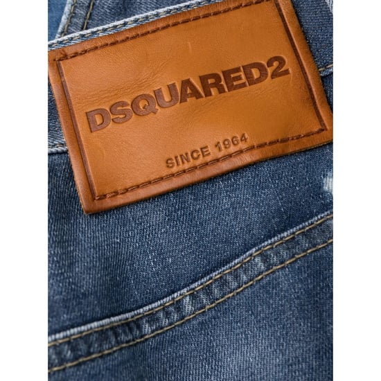 Dsquared2 Sexy Twist Jean Destroyed Refuerzado Con Salpicaduras De Pintura Azul - Image 6