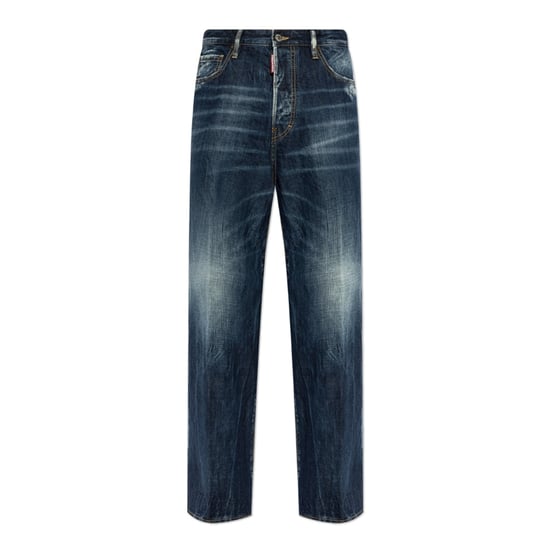 Vaqueros Holgados Lavados Be Cool Be Nice De Dsquared2 En Azul Marino - Image 1