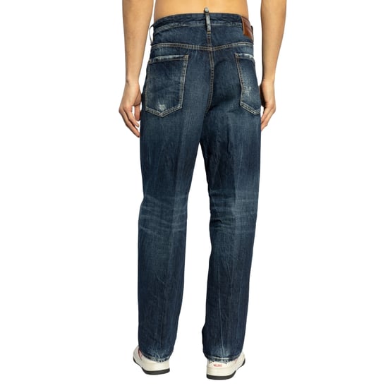Vaqueros Holgados Lavados Be Cool Be Nice De Dsquared2 En Azul Marino - Image 3