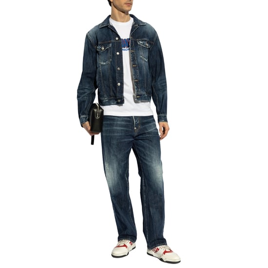 Vaqueros Holgados Lavados Be Cool Be Nice De Dsquared2 En Azul Marino - Image 6
