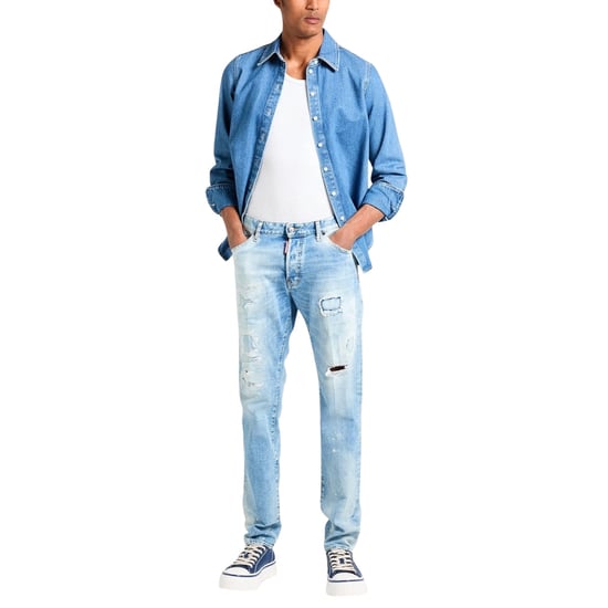 Dsquared2 Cool Guy Jean Jeans Desgastados De Color Azul Claro - Image 2