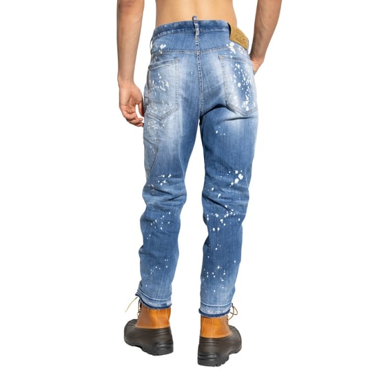 Vaqueros Bro Con Lavado Sal Marina Medio De Dsquared2 En Azul Marino - Image 4