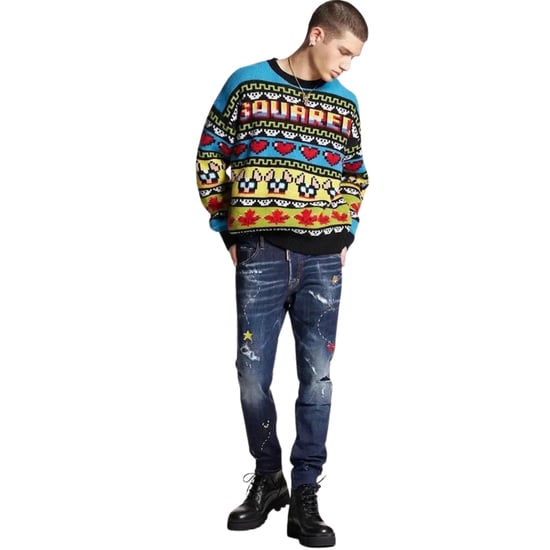 Jeans Dsquared2 Skater Jean Dark Monster Maze Wash Azul - Image 2
