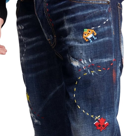 Jeans Dsquared2 Skater Jean Dark Monster Maze Wash Azul - Image 4