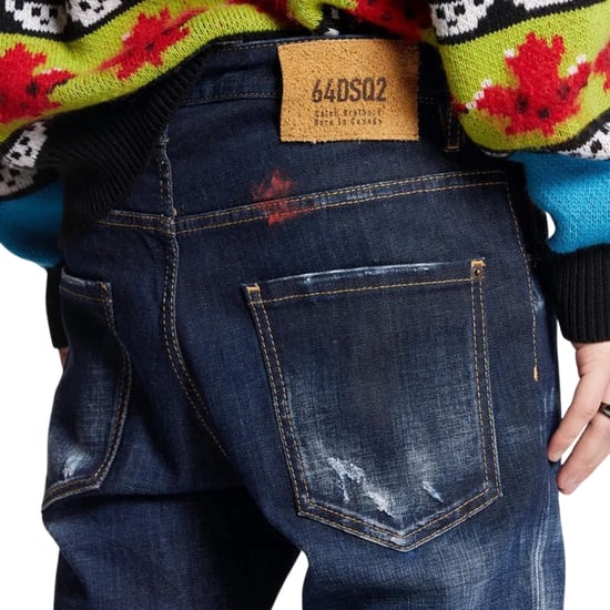 Jeans Dsquared2 Skater Jean Dark Monster Maze Wash Azul - Image 5