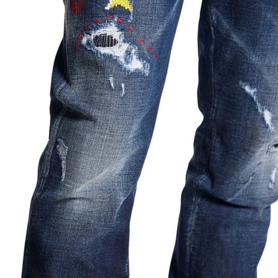 Jeans Dsquared2 Skater Jean Dark Monster Maze Wash Azul - Image 6