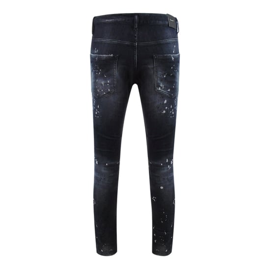 Jeans Dsquared2 Skater Reforzados Con Salpicaduras De Pintura Y Efecto Desgastado En Color Negro - Image 2