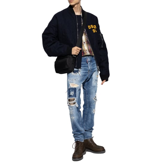 Vaqueros Dsquared2 Denim Cool Guy Patch Azul Marino - Image 4