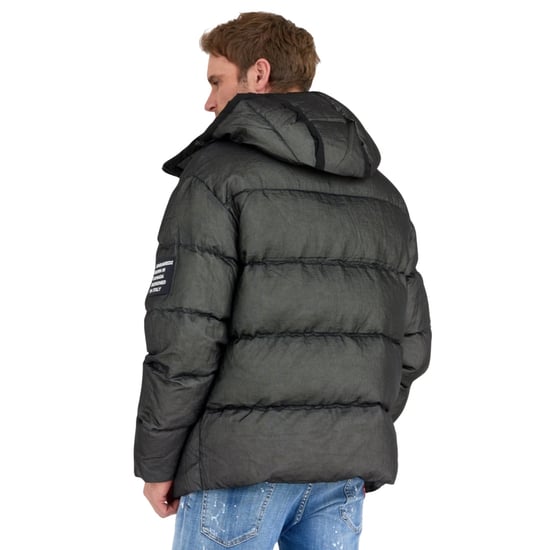 Chaqueta Acolchada Negra Desgastada De Dsquared2 - Image 6