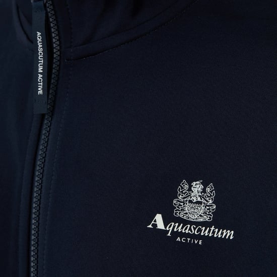Chaqueta Deportiva Con Cremallera Aquascutum Active Crest Tape Color Azul Marino - Image 4
