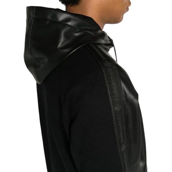 Chaqueta Negra Con Capucha De Contraste De Dsquared2 - Image 4