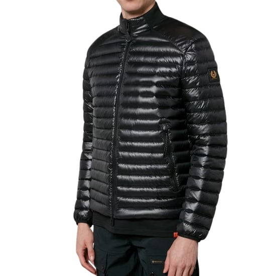 Chaqueta Belstaff Airframe Negra Con Relleno De Plumón - Image 6