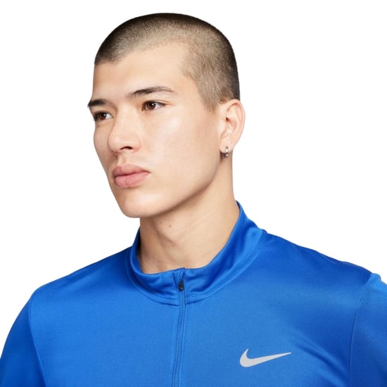Camiseta De Running Nike Azul Real Con Cremallera De 1/4 - Image 3