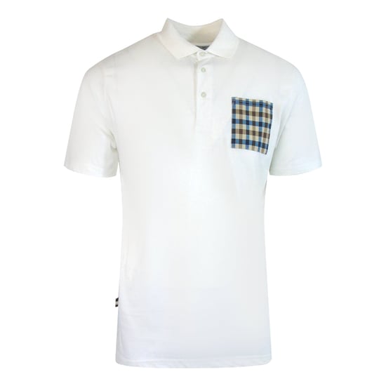 Polo Aquascutum Active Beach Sailor Check Color Blanco Óptico - Image 1