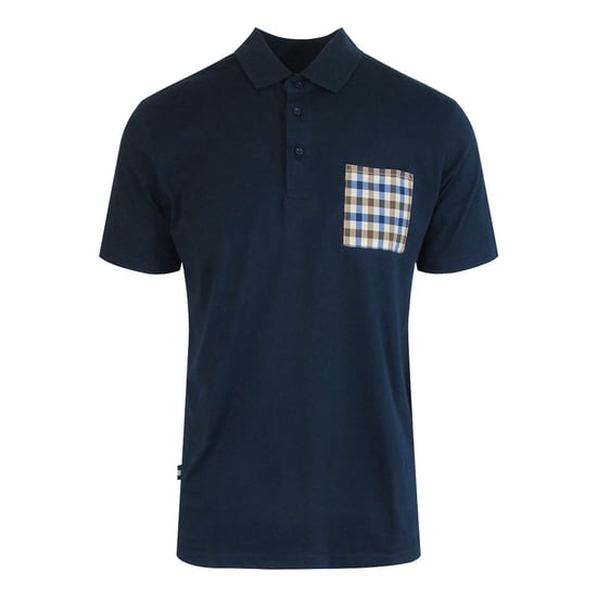 Polo Aquascutum Active Beach Sailor Check Azul Marino - Image 1