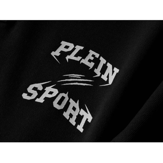 Polo Negro Con Logotipo Pequeño De Plein Sport - Image 3