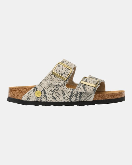 Sandalias con Detalle de Logo en Gris Claro - Image 3