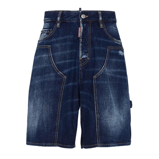 Pantalones Cortos De Carpintero Dark Semplice De Dsquared2 En Azul Marino - Image 1