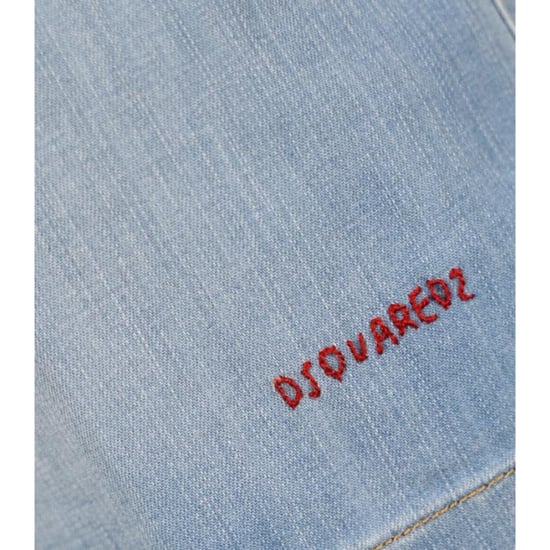 Pantalones Cortos Vaqueros Azul Claro De Corte Relajado De Dsquared2 - Image 3