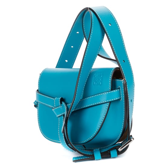 Loewe Mini Gate Waist Bag Mini en azul Cuero de ternero - Image 2