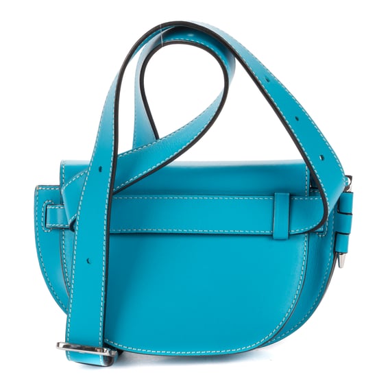 Loewe Mini Gate Waist Bag Mini en azul Cuero de ternero - Image 5