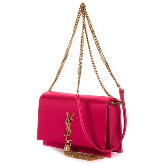 Yves Saint Laurent Satin Kate Tassel en Pink Lienzo - Image 2